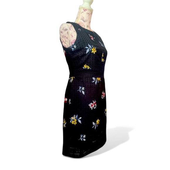 Ann Taylor Embroidered Eyelet Floral Sheath Dress - Picture 2 of 4